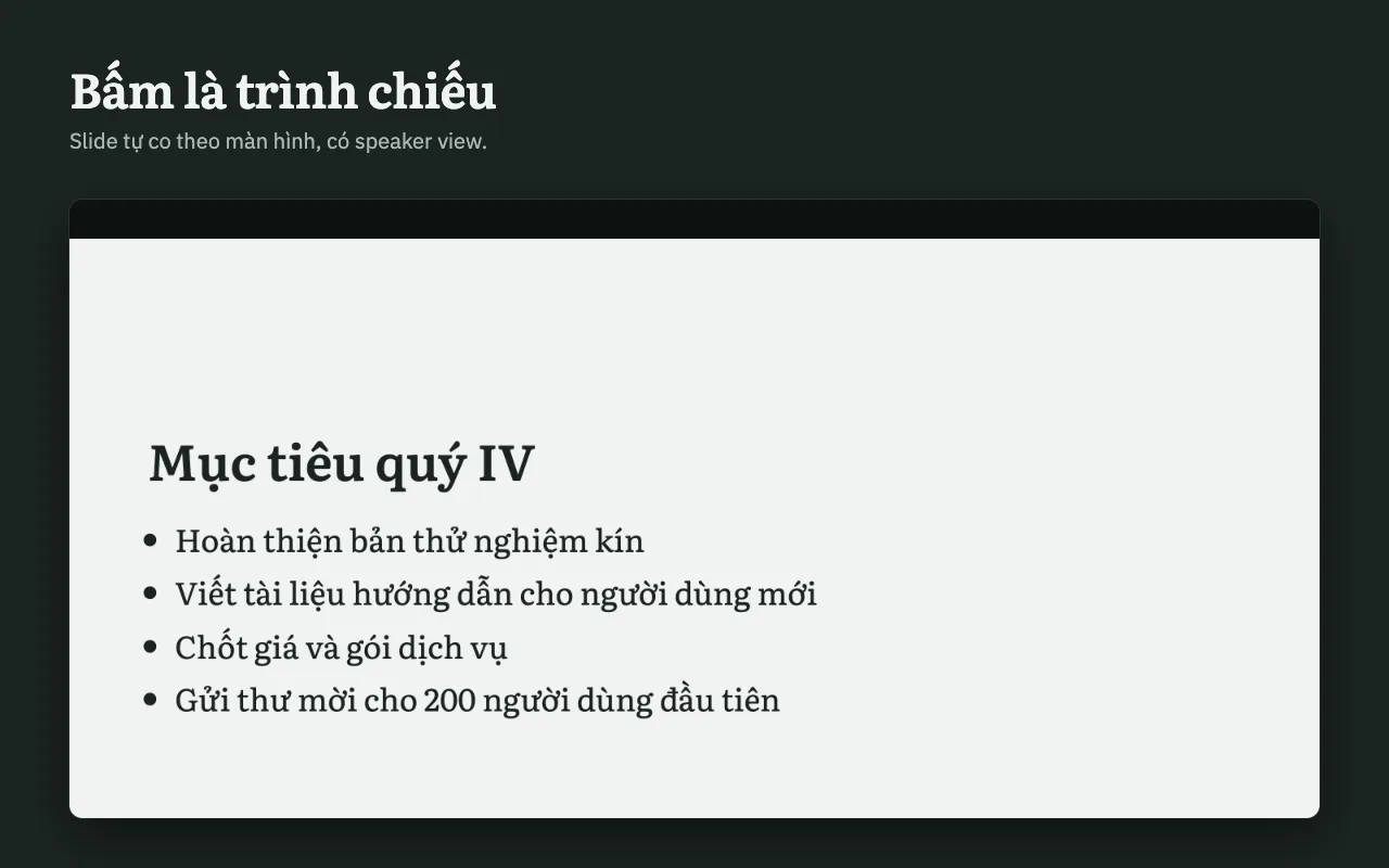 Trình chiếu / Presentation